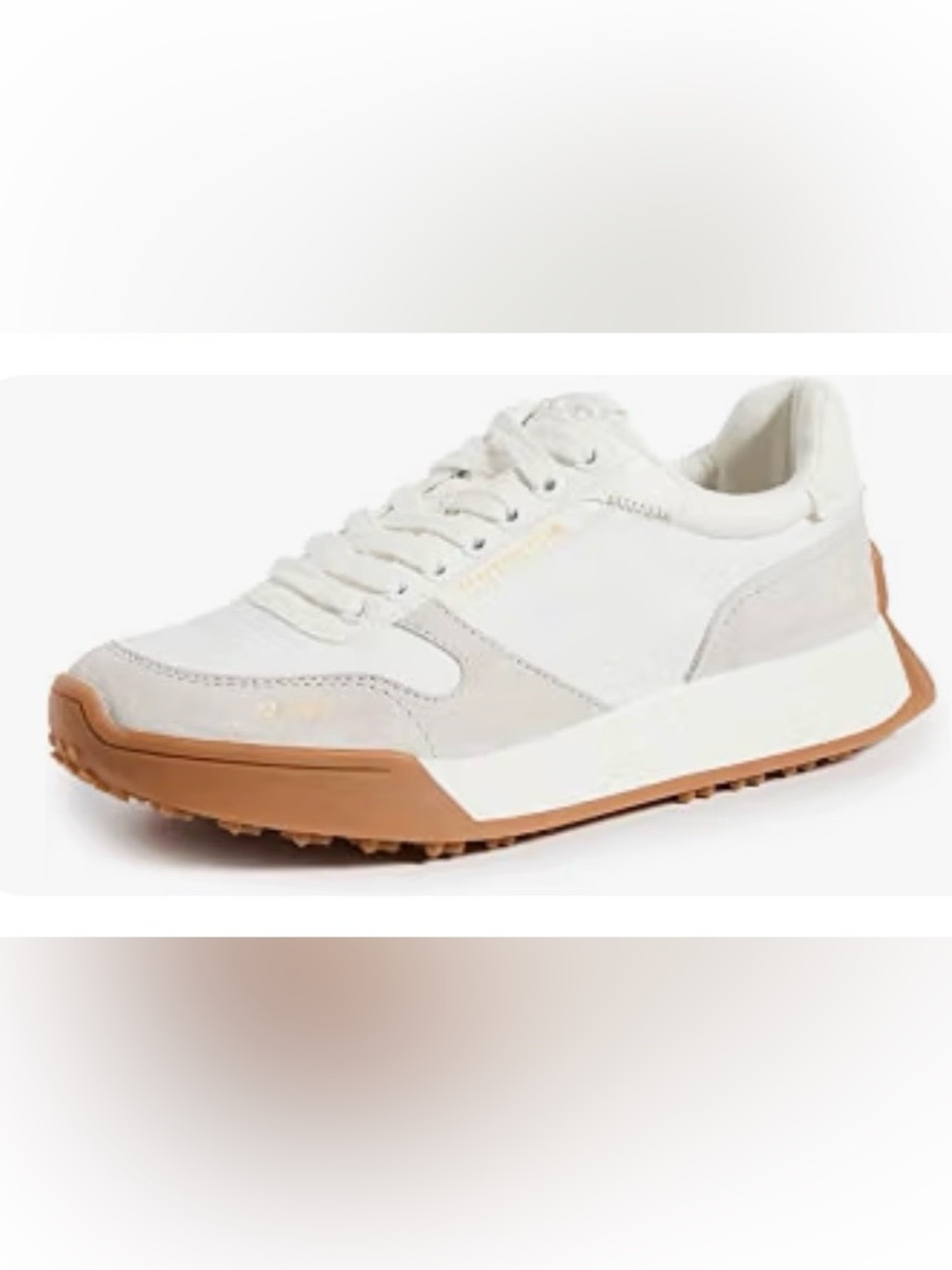 Neutral White & Tan Casual Sneaker - Sam Edelman, new